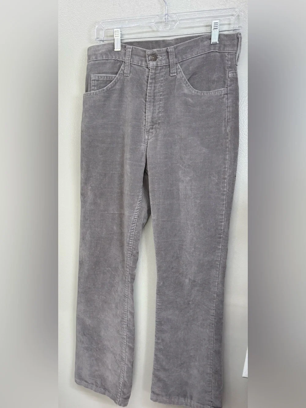 Vintage Levi's Men's Corduroy Pants in Light Gray W29 L32